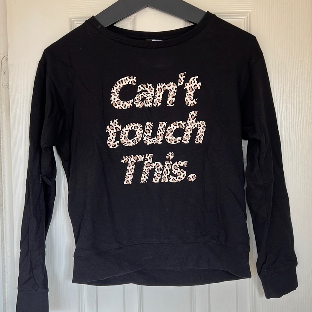 Black crew neck sweater H&M